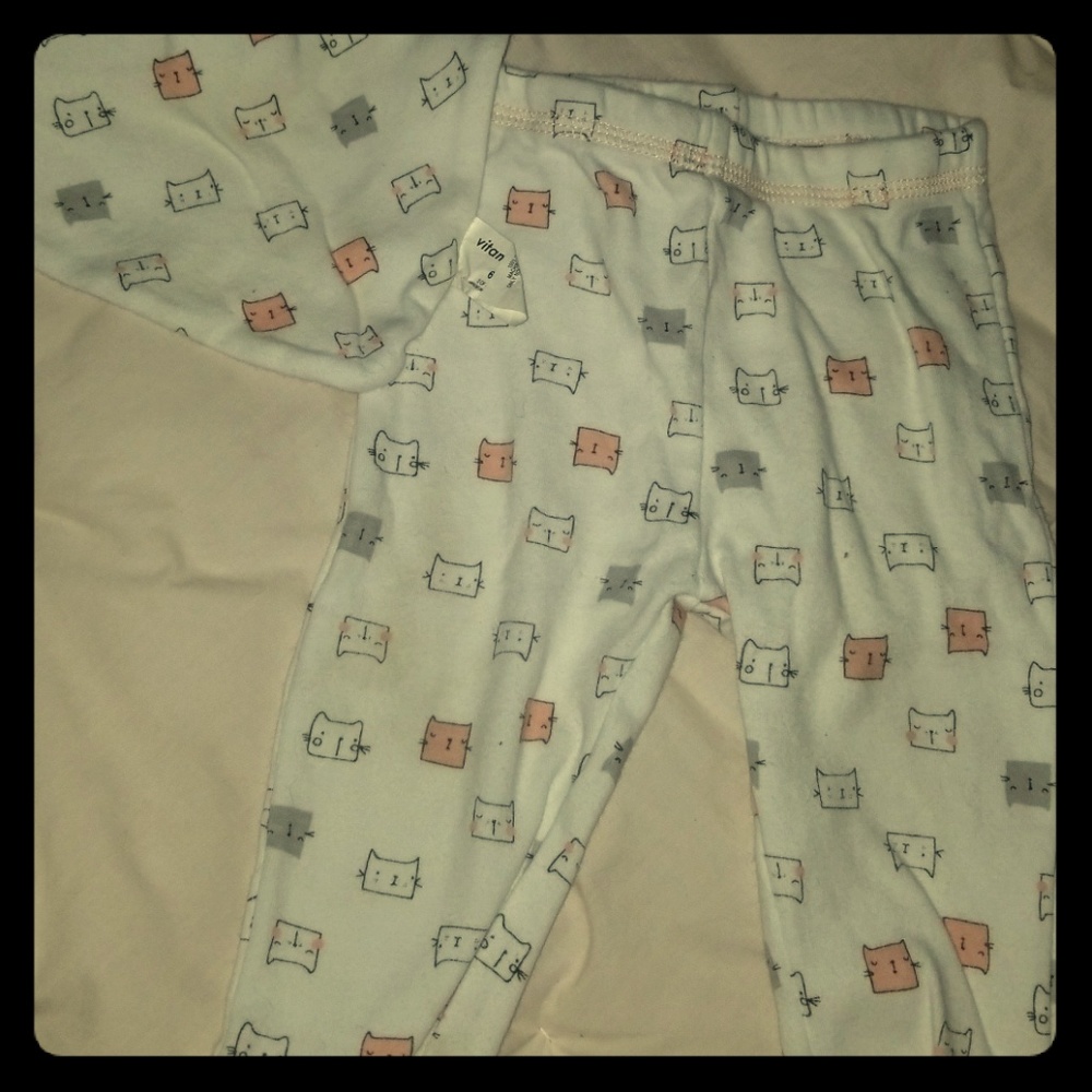 Cat Pants and matching bib bandana